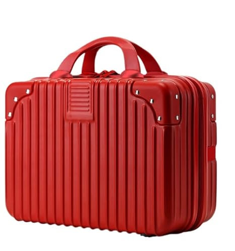 IRYZE Valises de Voyage Étui De Voyage De Maquillage, Étui De Vanité À Coque Rigide, Étui À Cosmétiques Portable en ABS, Valise À Main pour Femmes Valise Grande Taille (Color : A, Size : 14inch)
