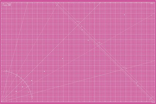Elan skärmatta Rosa 150x100 CM, 5-lagers hantverksmatta, självläkande skärbräda hantverk, konstmatta, självläkande skärmatta, klänningstillbehör för sömnad, quiltning och pyssel 150cm x 100cm