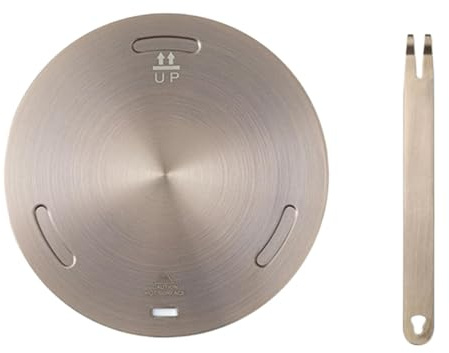 MagiDeal Placa difusora de calefacción, Adaptador de Placa de inducción, Accesorios de Utensilios de Cocina Multiusos, Bandeja de descongelación para, 28CM