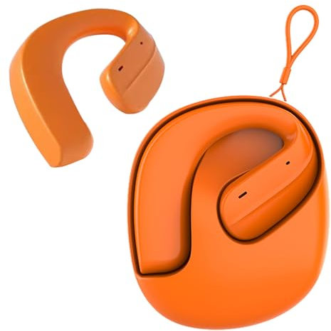 Open Ear Running Cycling Headphones Wireless Bluetooth Sports Gym Earphones Over Ear Wireless Air Conduction TWS Earbuds Noise Cancelling With Ear Hooks ENC Ear Hanging Bluetooth 5.4 work Headset