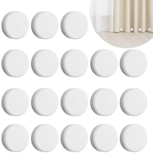 18 pesi magnetici per tende da doccia, resistenti, resistenti per tende da doccia, resistenti per tende da doccia, resistenti per tende, tovaglie, frigoriferi, bandiere (bianco)