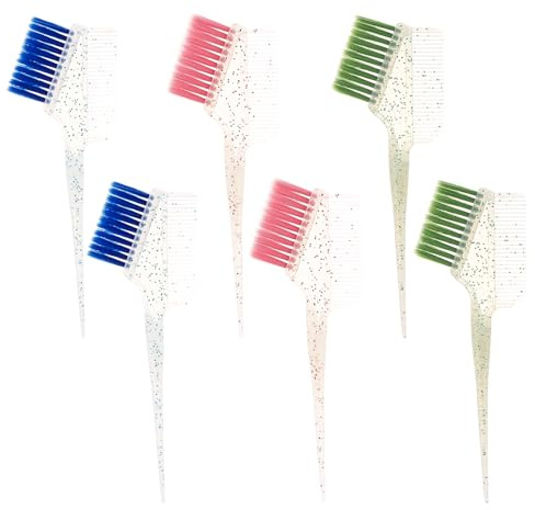 Solon Lot de 6 pinceaux de teinture pour cheveux avec applicateur de teinte et peigne à cheveux