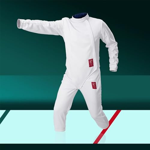 YZMJXNYY 350N Fencing Uniform Suit, 3-Piece Fencing Suit for Children and Adults, Jacket Pants Vest Set, for Foil/Epee/Sabre Daily Training, Right Hand(36)
