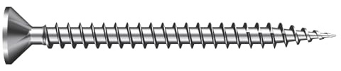 S-WOOD Holzschraube SIXFIX Vollgewinde Stahl gehärtet Bluenox, Anzahl:200 Stück, Größe:4,5 x 40 mm