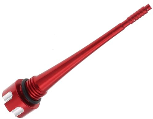 Yuegtik Motorrad Ölmessstab Ölmessstab Ölmessstab Für 50ccm 70ccm 90ccm 110ccm 125ccm Für CRF Für DFG Für SSR Für ATV Ölthermometer Gewinde(Red)