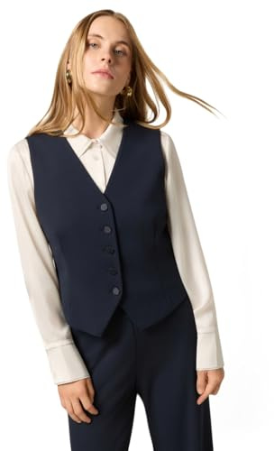 Oltre: Gilet in tessuto crêpe blu. 48 Stagione Autunno Inverno 2025