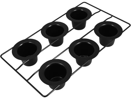 JECOMPRIS Nonstick Black Carbon Steel Muffin Pan Thickened Jumbo Cupcake Bakeware for Oven Baking Cakes Pudding Bread Pans Baking Accessories