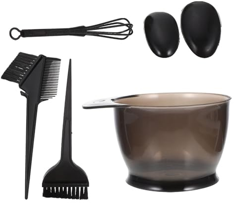 GOOHOCHY Hair Dyeing Set Plastic Hair Nursing Tools Kit Mixing Bowl Earmuff from Breakage