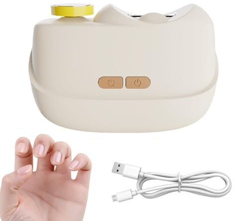 Tagliaunghie Elettrico 2 Velocità Trimmer Portatile Con Sicurezza | Con Luce LED, Tagliaunghie Elettrici, E Design Per L'Accumulo Dei Trucioli Di Unghie Per Donne, Anziani, Bambini E Casa