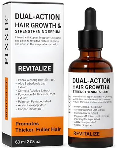 Hair Growth Serum for Men & Women - Hair Thickening & Density Enhancer - Multifunctional Hair Serum Nourishes Split Ends - Non Greasy Scalp Serum, Easy Absorb Formula – 60ml/2.03 fl.oz