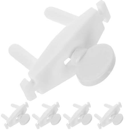 Beatifufu Set da 5 Coperchi di Protezione per Prese Elettriche in Plastica Riutilizzabile, Sicurezza per Ragazzo Ragazza, Protezione Anti-scossa per Casa e Scuola, Colore Bianco