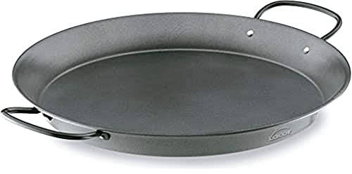 Lacor -60149, Padella per Paella Antiaderente, Nero, 50 cm