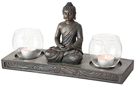 Windlicht Buddha L32cm