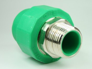 PPR Aqua-Plus Kupplung mit Außengewinde 32mm x 1 Zoll