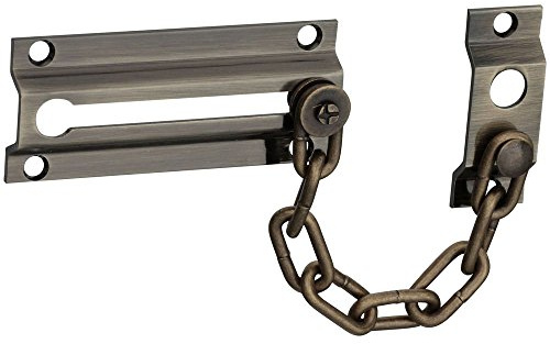 National Hardware N216-028 V1926 Chain Door Guard in Antique Brass