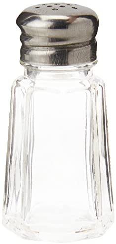 American Metalcraft PNS13 Glass Salt and Pepper Shakers, 30ml