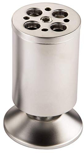 SOTECH Möbelfuß Chrom matt Ø 50mm Höhe 100 mm + 8mm Höhenverstellung
