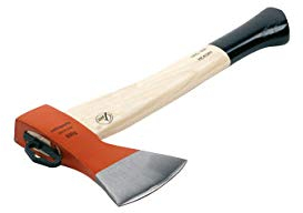 Ratio Parts 180,001 Ecoline – Hacha, Mango de Nogal, Negro, Marrón, 43 x 3 x 18 cm