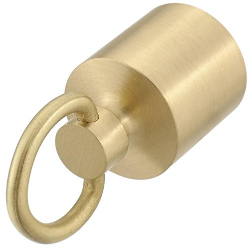 'kanirope® Corda End tappo con anello ottone opaco per 30 mm corrimano scale di corda corda corda di sicurezza