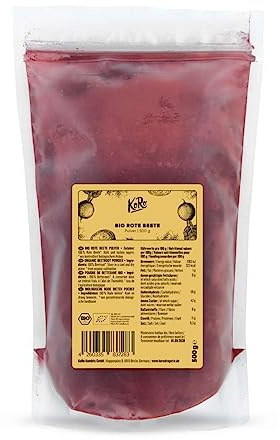 KoRo - Bio Rote Beete Pulver 500 g - 100% natürliche Lebensmittelfarbe dezent im Geschmack reich an Mineralstoffen und Vitaminen