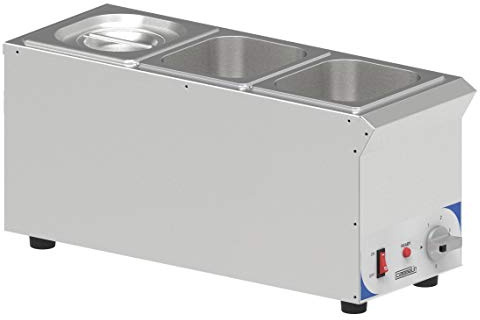 Casselin CBMS316V - Bain Marie à Sauce 3 X GN 1/6 Compact CBMS316V