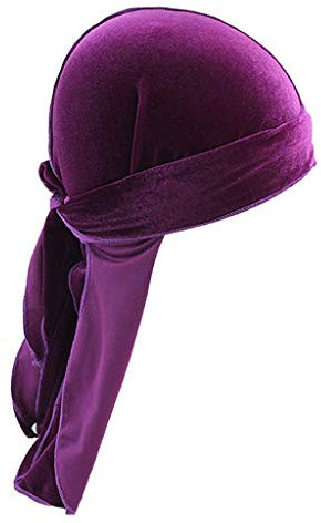 zalati Durag Gorra Headwear, morado oscuro, Talla única