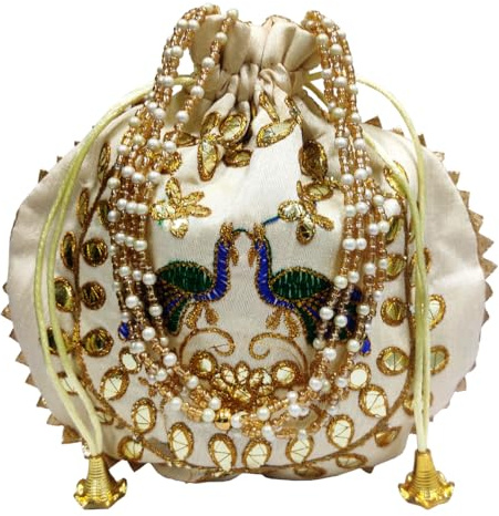 Purpledip Potli Bags - Bolso con cordón (Potli01$)
