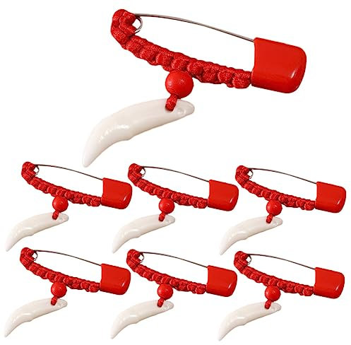 STOBOK 8St Kleidung Sicherheitsnadel Bastelstift Sicherheitsnadel klein broschen für Kleidung Stiftclips aus Metall Broschen mit Sicherheitsnadeln Quilten Verschluss Anhänger Kind Knochen