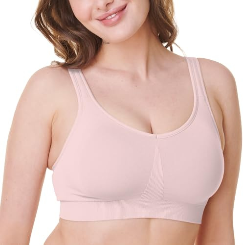 Bravado Designs Alltags-BHs für Damen, formende volle Abdeckung, stützender T-Shirt-BH, glättend, nahtlos, Stretch, drahtlos, Kreide-Rosa, Medium