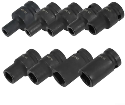 EXTRWORY Square Screw Tap Socket, 1/2 inch Driver for Electric Wrench, M6-M24 Tapping (M6)