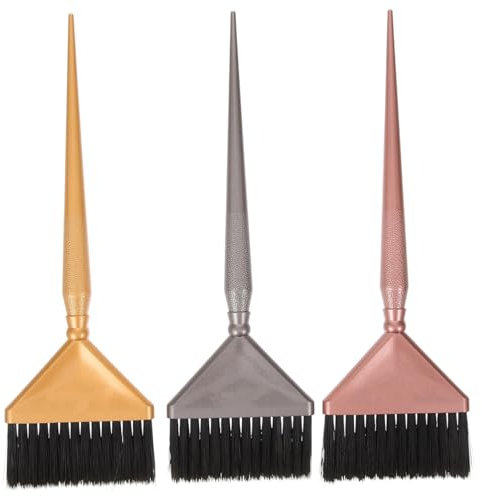 FRCOLOR 3stücke Haarfärbepinsel Must-haves Für Friseure Haarfärbewerkzeuge Für Dunkles Haar Friseurzubehör Inklusive Kammbürste Zum Strähnen Von Haaren