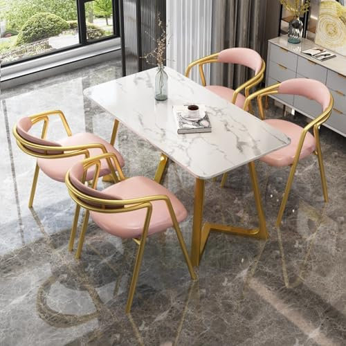 Konferenzraum Verhandlungstisch Set Modern Büro Empfang Club Tisch und Stuhl Set mit Kleiner Konferenztisch und Esstisch Weiche Rückenlehne Sitz für Familienwohnung