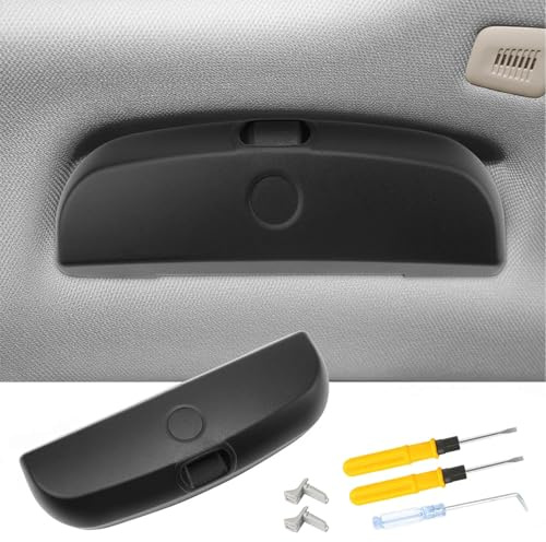Yuiturt Auto Sonnenbrillenhalter kompatibel mit BMW1er 3er 5er 7er X1 X3 X5 X7, Auto Sonnenbrillenhalter für BMW Auto Brillenhalter Brillenetui Sonnenbrillenhalter Auto Innenraum Organizer (Schwarz)