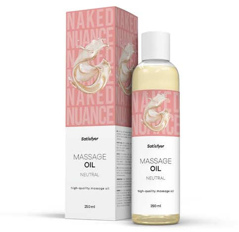 Satisfyer Massageöl Neutral | Hautfreundlich & pflegend | 250 ml | Für entspannende & sinnliche Massagen | Leicht zu verteilen | Ideal für Paare & Wellnessmomente | Erotik