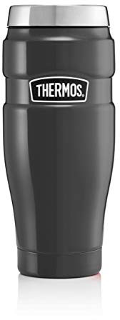 Thermos Stainless King Travel Tumbler & Multi- Purpose Flask- 470ml Insulated Hot & Cold Water Bottle for Daily Commute & Weekend Adventures - Sleek Design in Gun Metal, 5-Year Durability