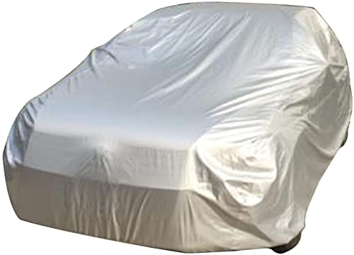 Logei® Funda para Coche Exterior Lona Impermeable Cubre Coches XL, 482*178*120cm, Plata
