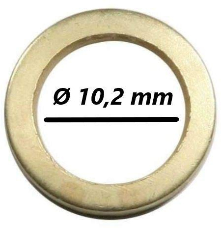 50 Fitschenringe - Außen Ø 15,8 mm/Innen Ø 10,2 mm