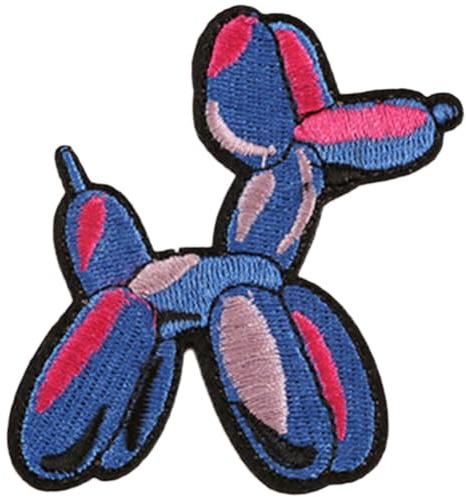 Bongles Balloon Dog Abzeichen Stickerei Fleckenapplique-Kleidung Bügel Kleidung Sewing Supplies Dekorative Abzeichen