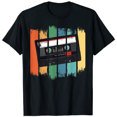 Retro Kassette Musikplayer Vintage Analog Audio 80er T-Shirt