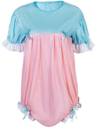 KLANNIZEROE Doppelte Farbe wasserdicht PVC einzigartige einteilige Oberseite, Pink, XXX-Large