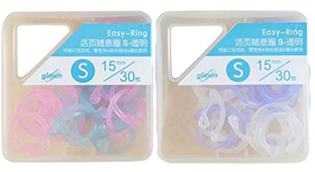 Tofficu 60pcs Plastic Binder Rings, Convenient Binder Rings Book Rings, Assorted Colors 30mm for Loose Leaf, Flash Cards, Keychains, and School Projects, Flashcards Household Book Circles