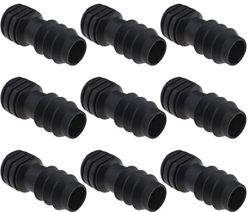 OTOTEC Lot de 20pcs 16mm Bouchons d'irrigation Goutte à Goutte Connecteur de Bouchon d'arrêt Tuyau d'arrosage pour l'irrigation de Jardin PE Pipeline ConnexionSserre Fleur Lit Cour