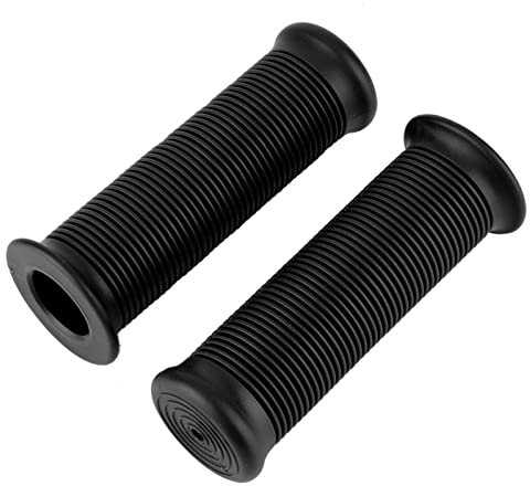 Empuñaduras de Manillar de Bicicleta Universales, par de 1 Pulgada 25 Mm/ 1,1 Pulgadas 28 Mm Barra de Manillar de Bicicleta Antideslizante para BMX, Montaña, Scooter, Bicicleta (Negro)