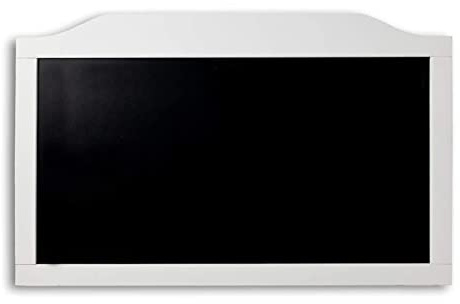 Wooden Memo Board Menu Wall Chalkboard White Frame 100 x 70 cm