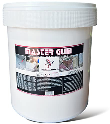 MASTERBRICO Guaina Liquida Impermeabilizzante (18 Kg Rosso) | Impermeabilizzante per Terrazzi, Legno, Tetti, Coperture - Facile da Applicare e Resistente ai Raggi UV