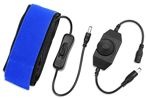 Astromania 40 cm DC Objektivheizungsstreifen – stufenloser Temperaturregler für Universal-Kamera- und Teleskopobjektive mit einem Durchmesser von weniger als 125 mm