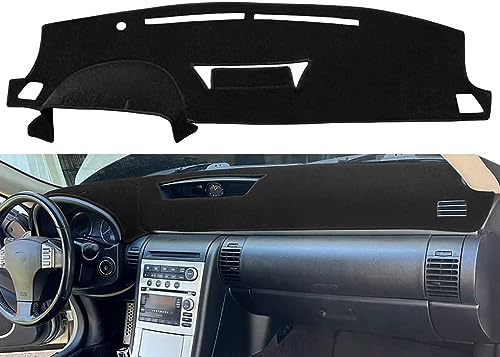 Fcovergurus Dash Cover Mat Custom Fit for Infiniti G35 with Clock Inside, Dashboard Cover Pad Carpet Protector (Black) Y58