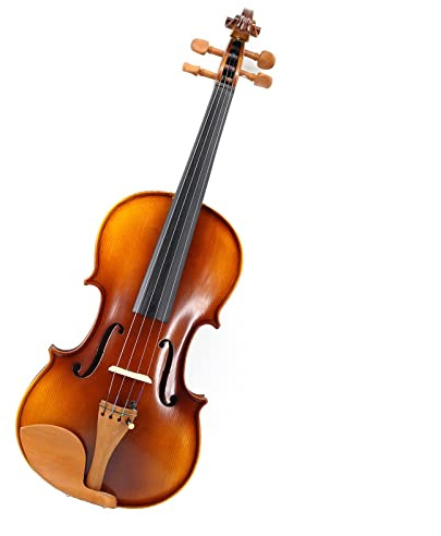 Erwachsene violine Handgefertigte Violine Aus Ahorn Mit Jujube-Zubehör Griffbrett Und Geigenkasten Aus Ebenholz professionelles Violine (Color : 3/4)