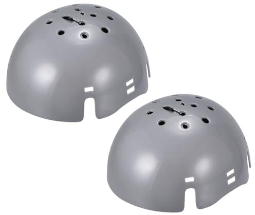 uxcell 2Pcs Bump Cap Insert, ABS Baseball Hard Hat Inserts, Lightweight Safety Bump Cap for Head Protection (Normal Size, Grey)