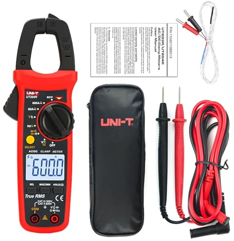 UNI-T UT204R Digital Klemme Meter Temperatur AC DC Aktuell Stromspannung Widerstand Prüfer Multimeter